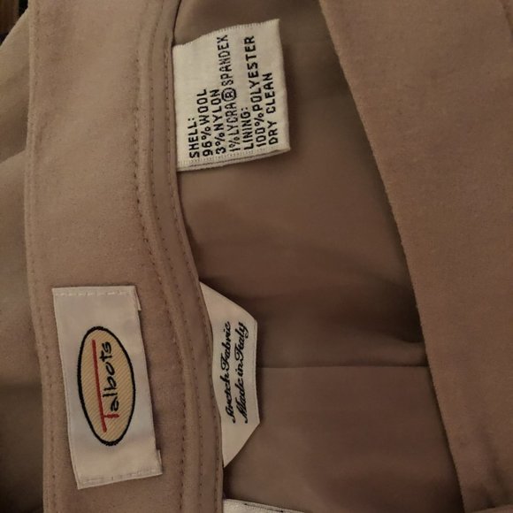 Women's Talbots lined tan pants - Picture 3 of 3